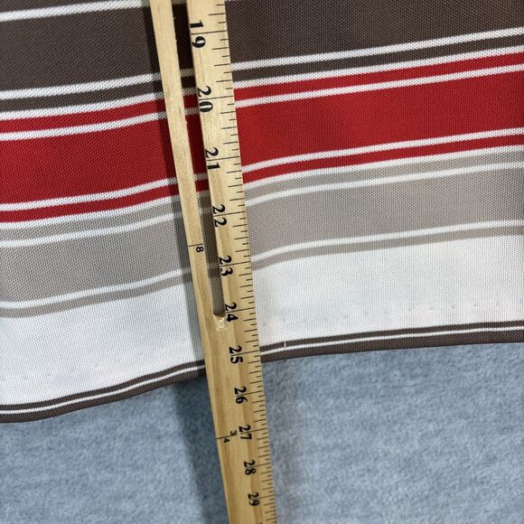 True Vintage 60s 70s Rust Orange Brown Cardigan Jacket Striped W’s S Disco Retro - Picture 6 of 11